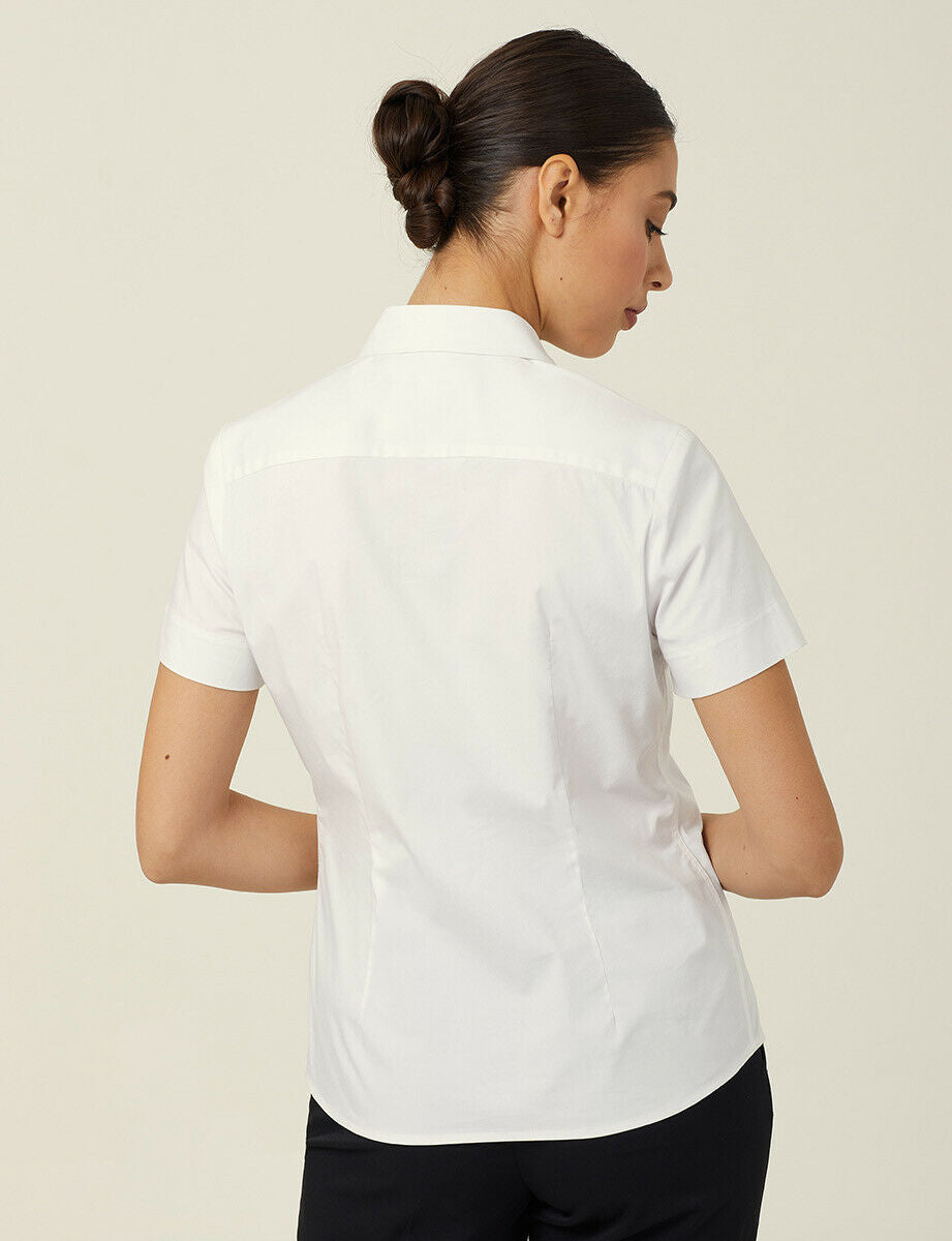 NNT Women Avignon Short Sleeve Slim Shirt Casual Comfortable Business CATUK8- Bannav S Bannav LLC