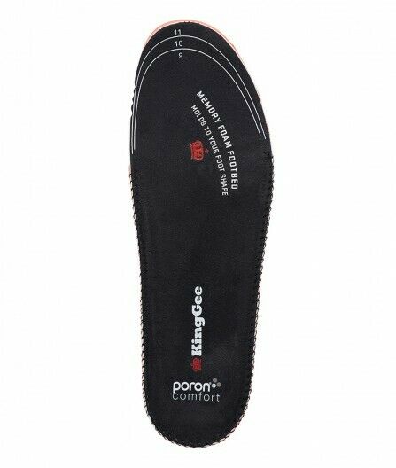 KingGee Mens Tradie Insoles Memory Foam Comfort Trim To Fit Work Safety K09500- Bannav S Bannav LLC