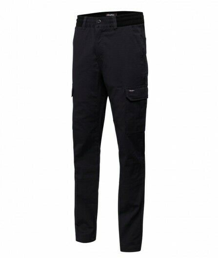 KingGee Mens Rib Comfy Waist Pant Tough Waistband Work Safety Drawstring K13005- Bannav S Bannav LLC