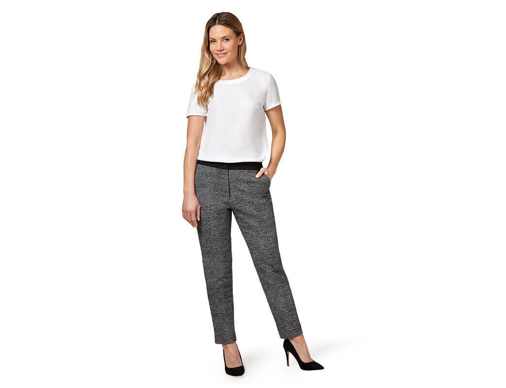 NNT Women Slim line Pant Slim Fit Stretch Comfort Doby Textured Tweed CAT3SF- Bannav S Bannav LLC