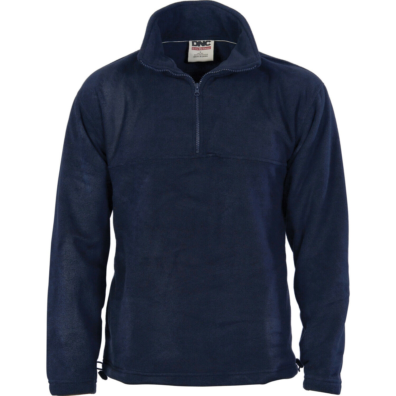 DNC Workwear Unisex Half Zip Polar Fleece Work Warm Winter Comfort Safety 5321- Bannav S Bannav LLC