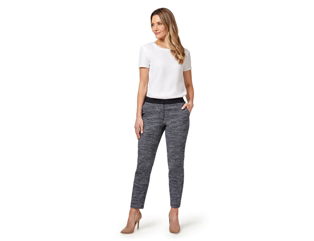 NNT Women Slim line Pant Slim Fit Stretch Comfort Doby Textured Tweed CAT3SF- Bannav S Bannav LLC