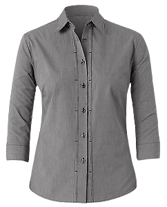 NNT Mens Mini Check 3/4 Sleeve Tuck Business Collared Classic Shirt CAT4LB- Bannav S Bannav LLC