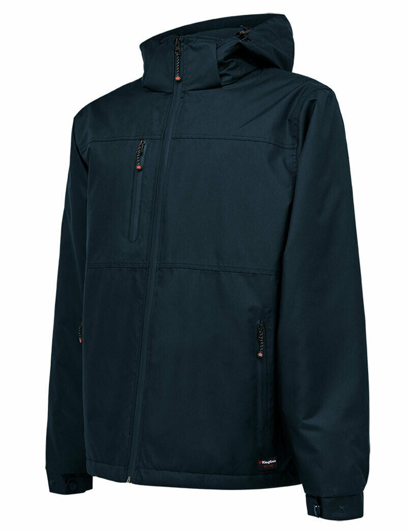 KingGee Winter Insulated Jacket Weather Rain Waterproof Hood Fleece K05025- Bannav S Bannav LLC