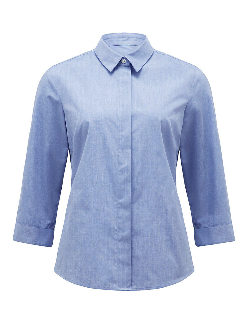 NNT Womens 3/4 Sleeve Action Back Business Shirts Classic Formal Shirt CATU5Y- Bannav S Bannav LLC