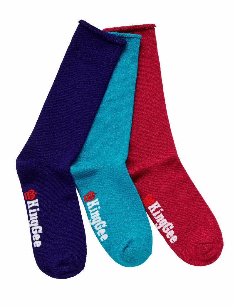 KingGee Womens Bamboo Work Socks 3 Pack Comfy Made in Australia Workwear K49271- Bannav S Bannav LLC