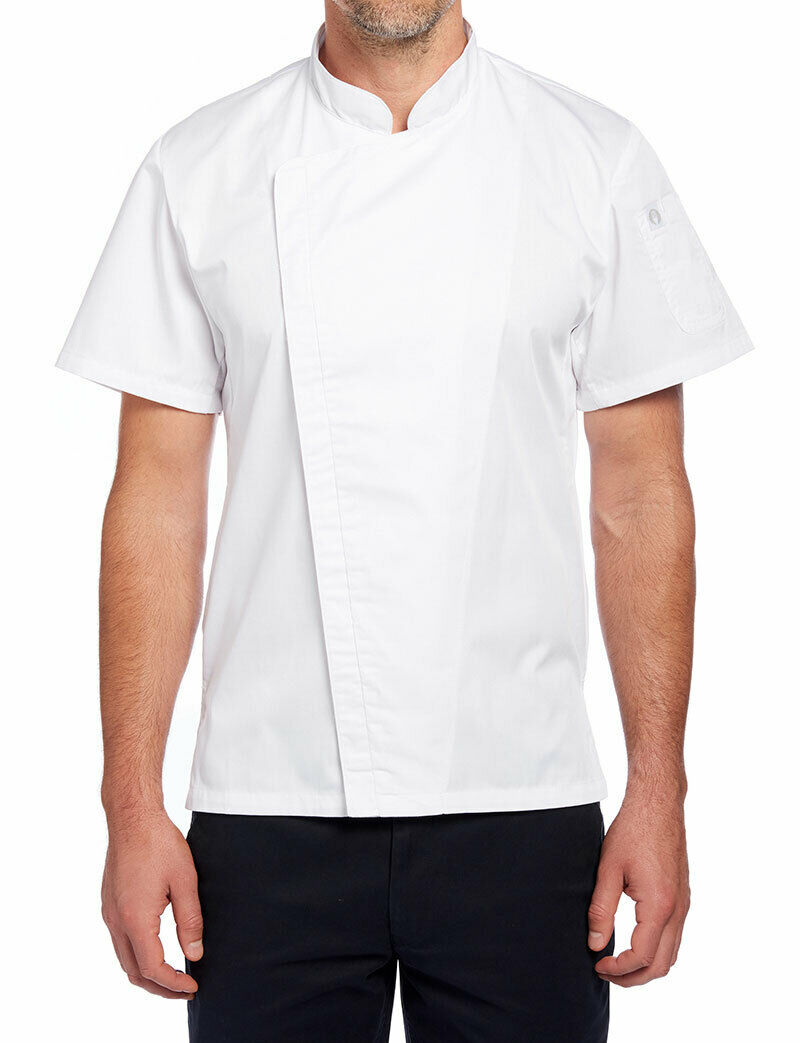NNT Unisex Adults Cannes Press Stud Front Jacket Chef Classic Fit Work CATP5L- Bannav S Bannav LLC