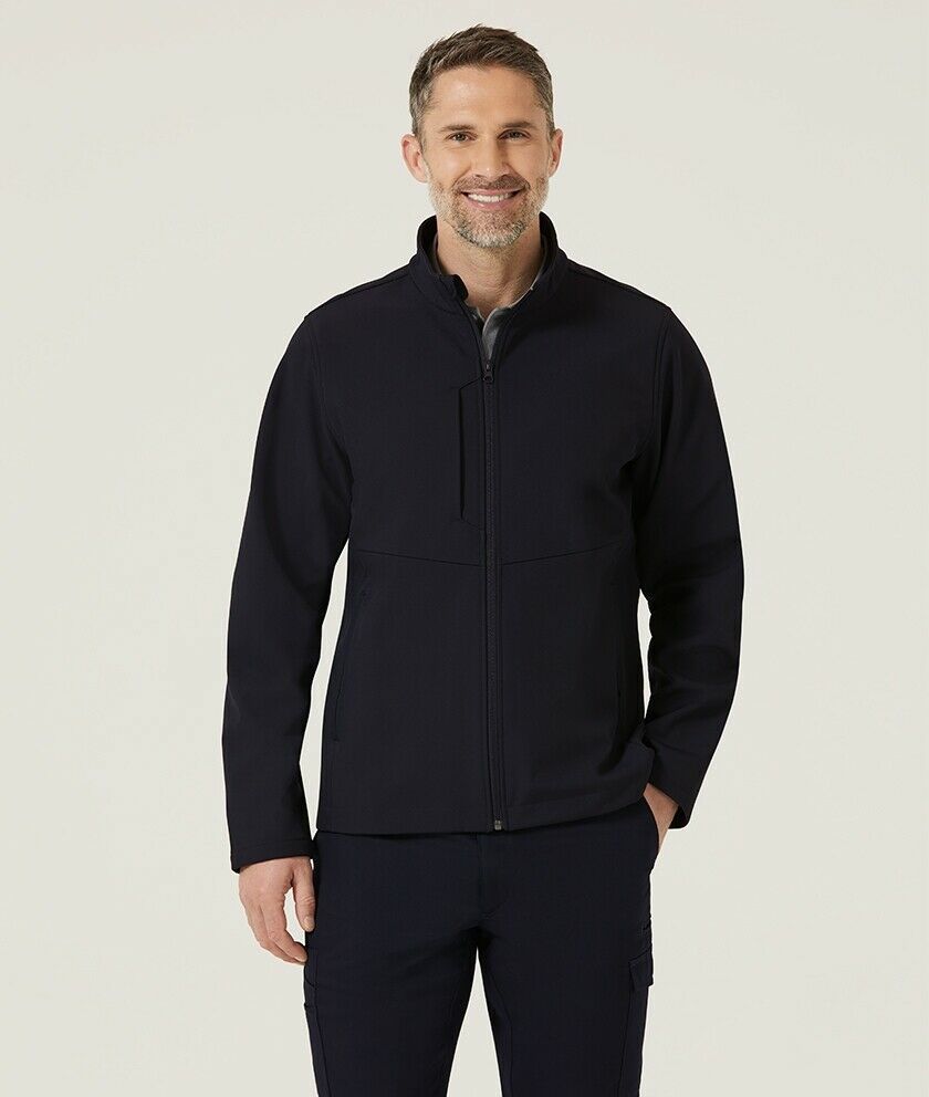 Mens NNT Warm Fleece Bonded Fleece Zip Jacket Black Navy Business Smart CAT1ET- Bannav S Bannav LLC