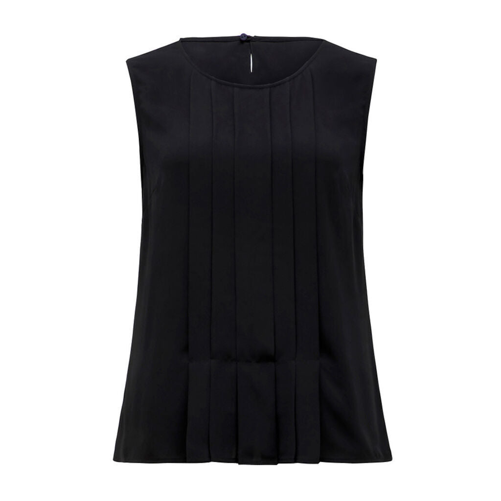 NNT Womens 4 Pack Sleeveles Pleat Front Silhouette Lightweight Blouse CATU5Q- Bannav S Bannav LLC