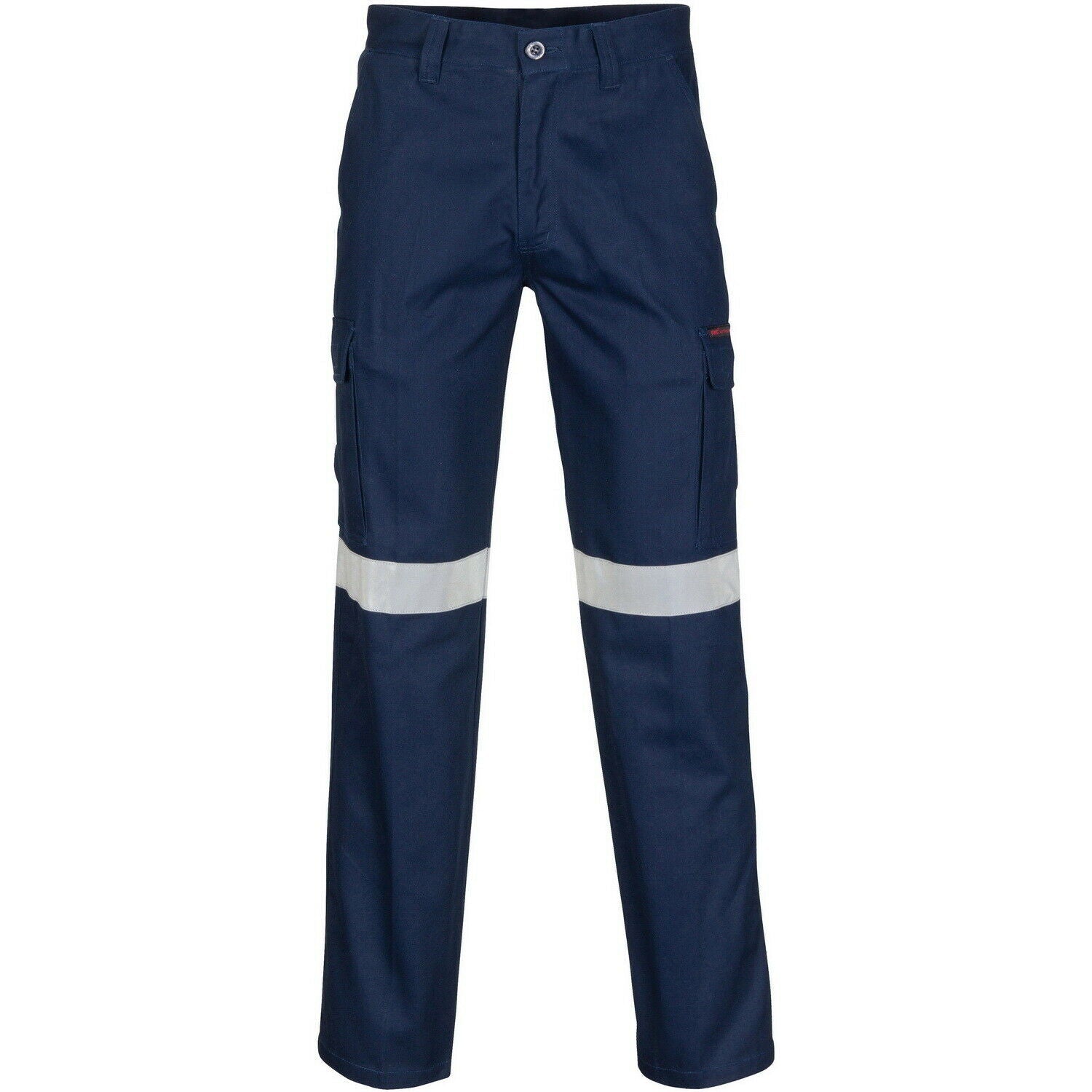 DNC Workwear Mens Middle Weight Cotton Double Angled Cargo Pants Reflective 1504- Bannav S Bannav LLC