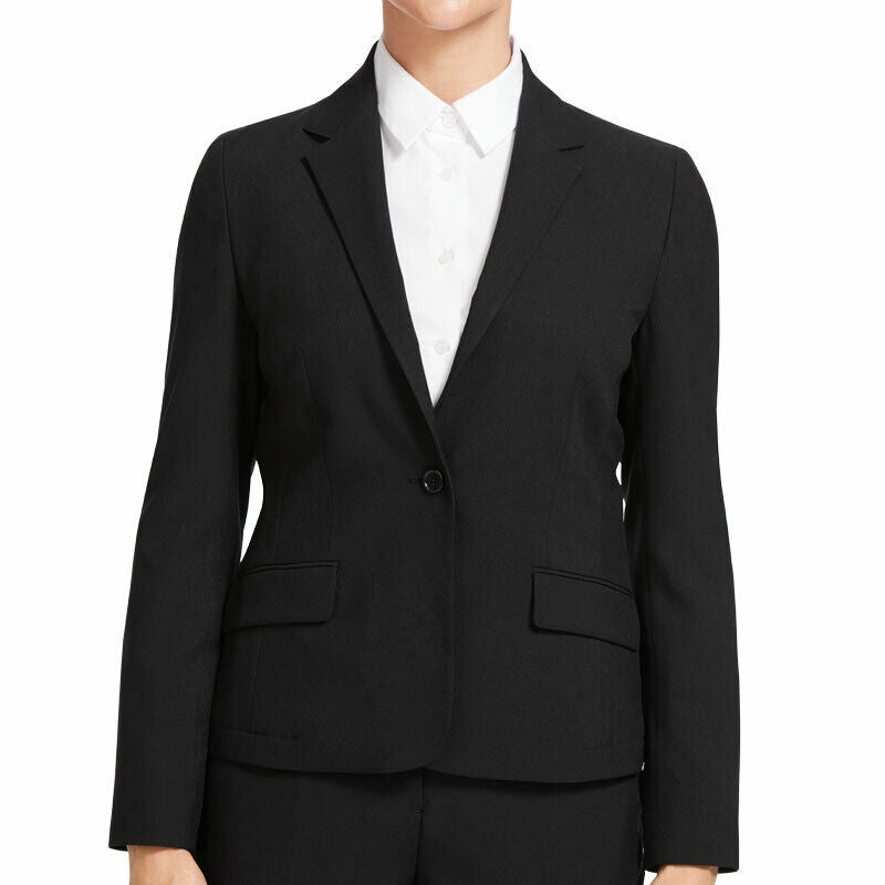 NNT Womens Helix Dry Poly 1 Button Mid Length Long Sleeve Business Jacket CAT1E4- Bannav S Bannav LLC