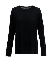 NNT Mens Long Sleeve Sweater Black Relaxed Drop Shoulder CAT5BP- Bannav S Bannav LLC