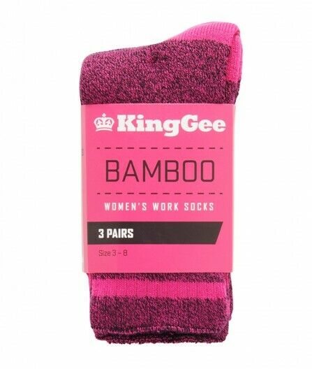 KingGee Women's Bamboo Socks 3 Pack Comfort Breathable Work Warm Soft K49015- Bannav S Bannav LLC