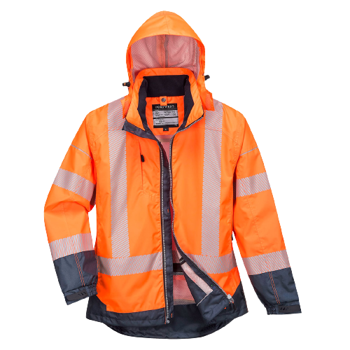 Portwest PW3 Hi-Vis Breathable Jacket 2 Tone Reflective Work Safety Hood T403- Bannav S Bannav LLC