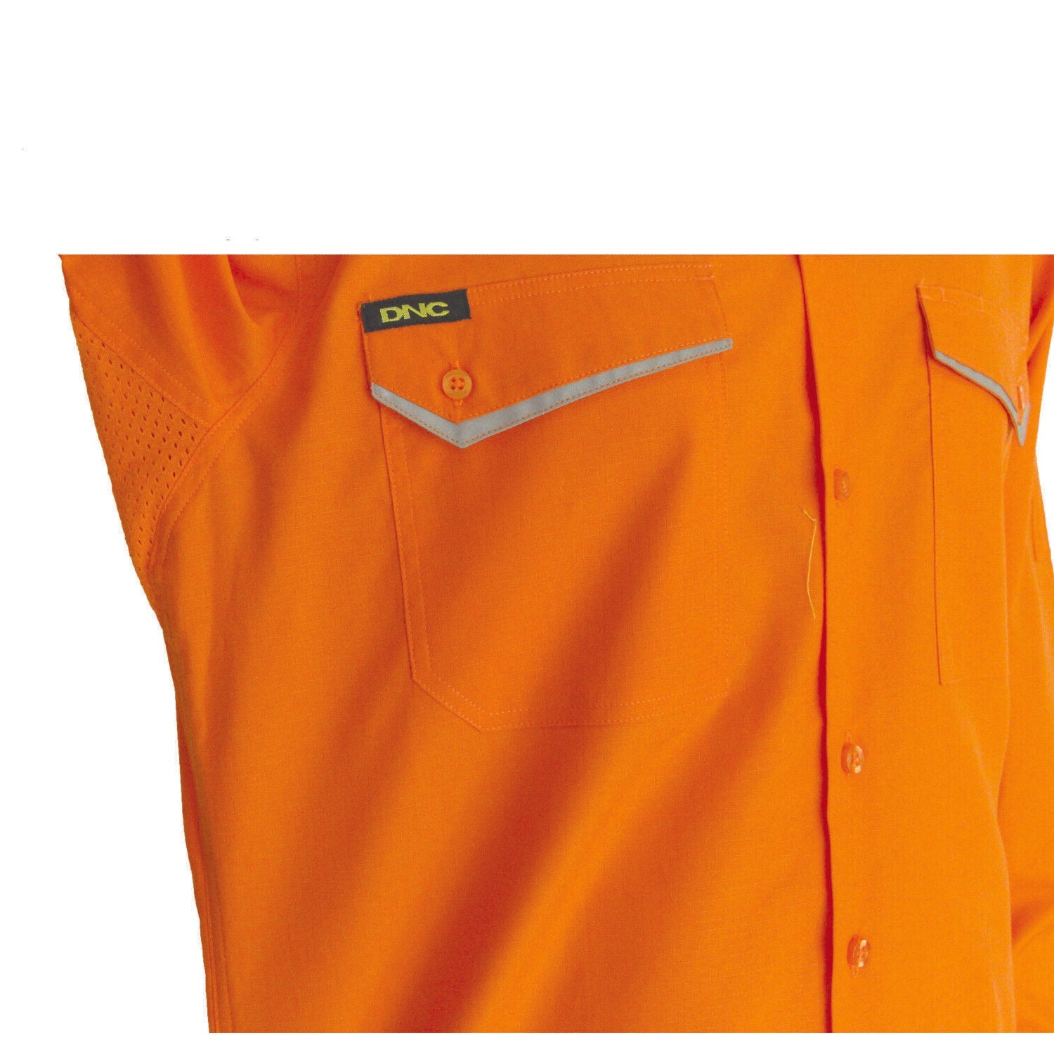 DNC Mens HiVis RipStop Cotton Cool Shirt S/S Lightweight Breathable Comfort 3583- Bannav S Bannav LLC