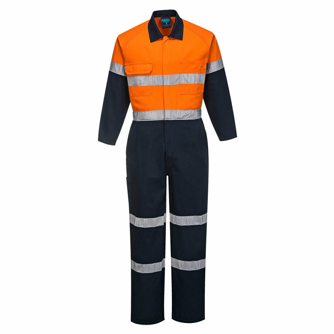 Portwest Mens Regular Weight Coverall Taped Reflective Overalls Cotton MA931- Bannav S Bannav LLC