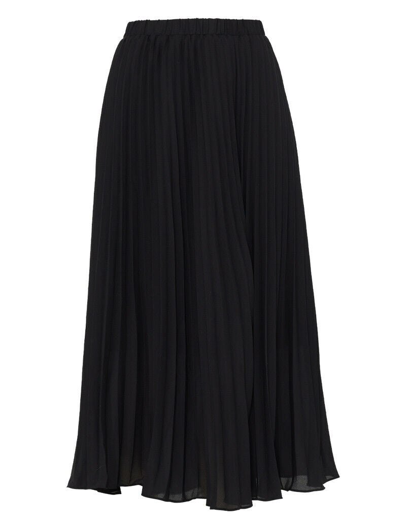 NNT Womens Formal Soft Georgette Pleated Midi Skirt Relaxed Fit Business CAT2R2- Bannav S Bannav LLC