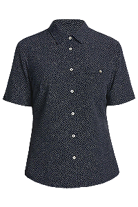 NNT Mens Silvi Spot Print S/S Shirt Classic Fit Collared Business Wear CATU7H- Bannav S Bannav LLC