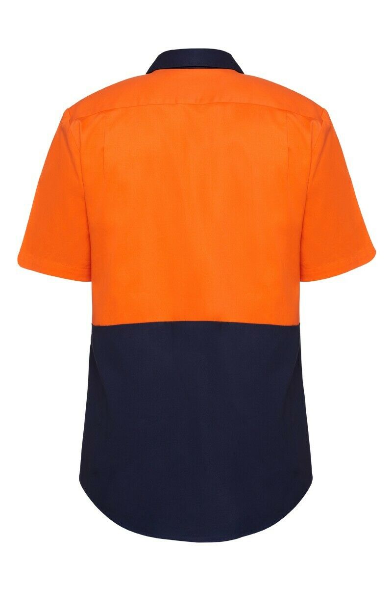 Hard Yakka Mens Core Light Weight Summer Work Drill Hi-Vis Shirt Safety Y04620- Bannav S Bannav LLC
