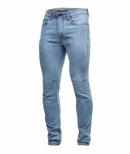 KingGee Mens Urban Coolmax Denim Slim Jeans Cotton Comfortable Gusset K13006- Bannav S Bannav LLC