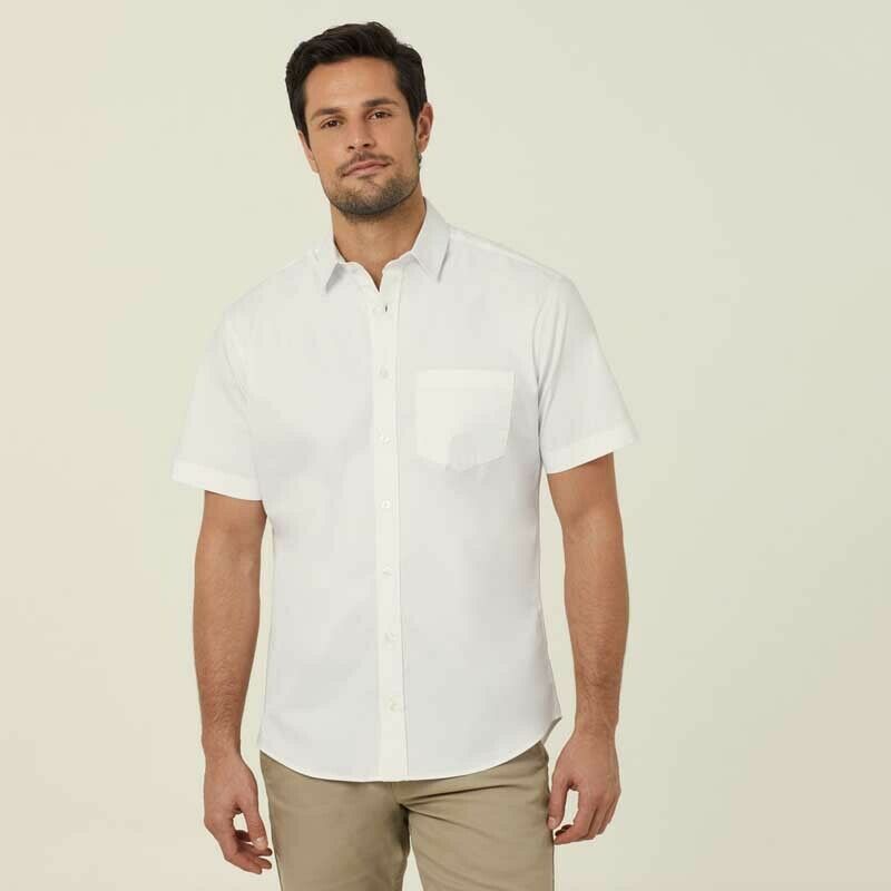 NNT Mens Avignon Short Sleeve Business Shirt Comfort Lightweight Casual CATJDN- Bannav S Bannav LLC