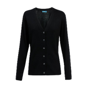 NNT Mens Button Front Cardigan V-Neck Black Long Sleeve CAT5BR- Bannav S Bannav LLC