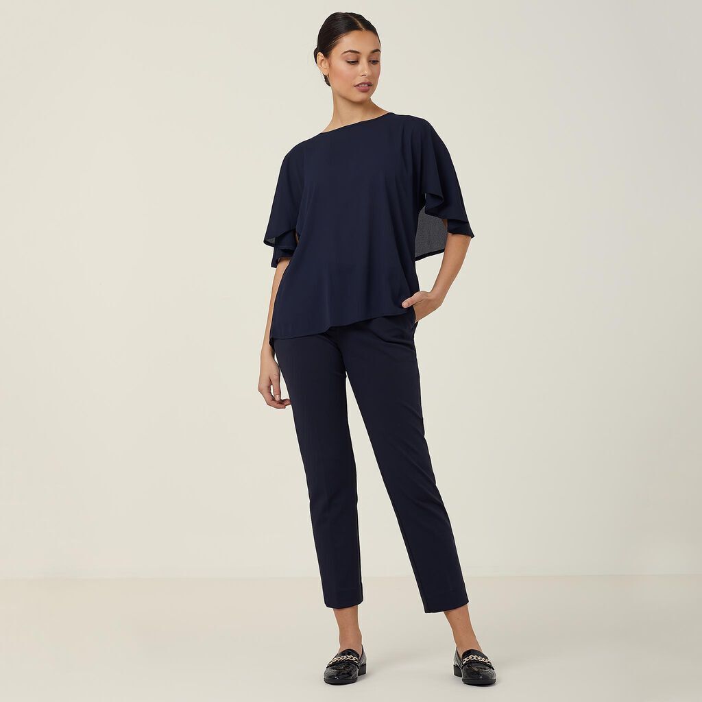 NNT Womens 4 Pack Georgie Lightweight Wrinkle Resistant Cape Blouse CATUKD- Bannav S Bannav LLC