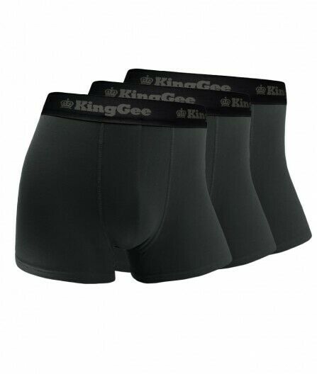 KingGee Mens Bamboo Work Trunk 3 Pack Superior Jocks Comfort Breathable K19005- Bannav S Bannav LLC