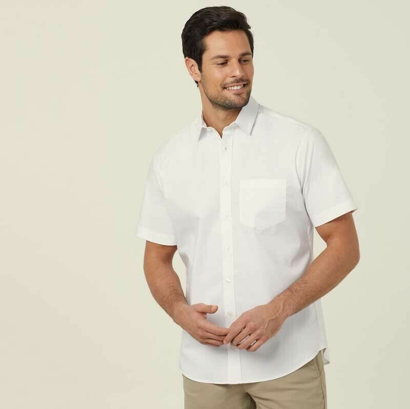 NNT Mens Avignon Short Sleeve Business Shirt Comfort Lightweight Casual CATJDN- Bannav S Bannav LLC