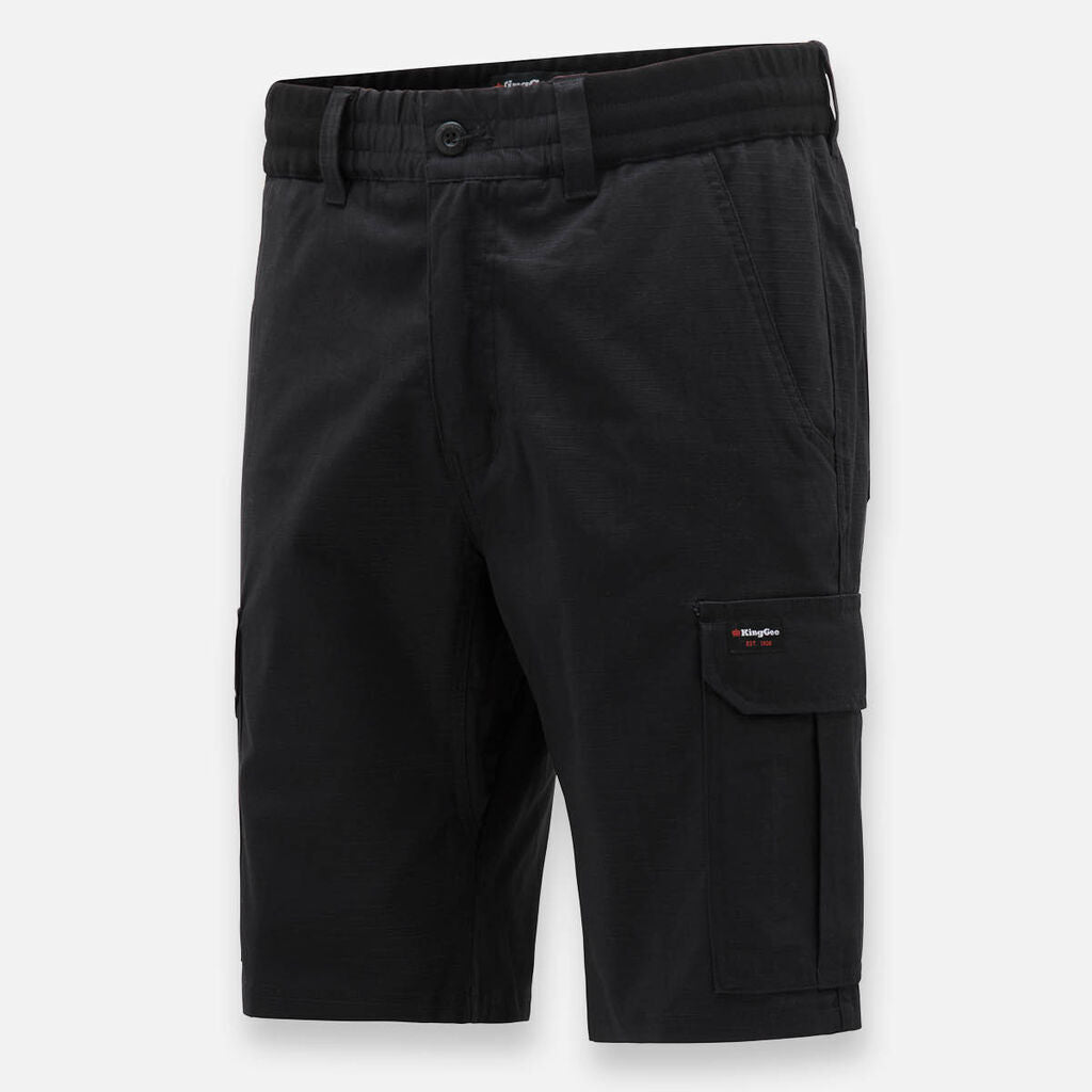 KingGee Mens 2 PACK Traders Tough Durable Cargo Comfort Waist Shorts K17007- Bannav S Bannav LLC