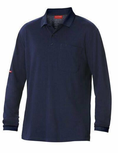 Mens Hard Yakka Work Shirt Cotton Pique Polo Business Long Sleeve Y11307- Bannav S Bannav LLC