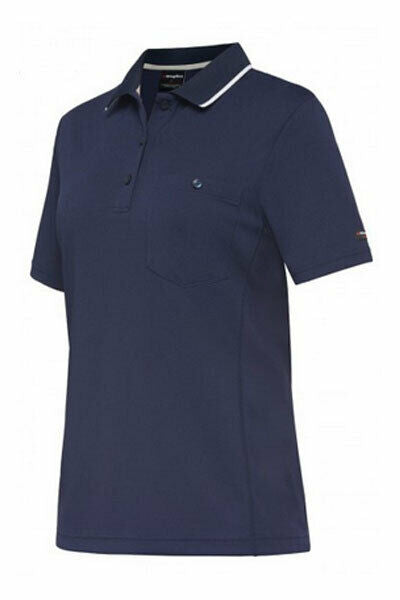 KingGee WorkCool Womens Spliced Polo S/S Shirt Comfort Work Hyperfreeze K44740- Bannav S Bannav LLC