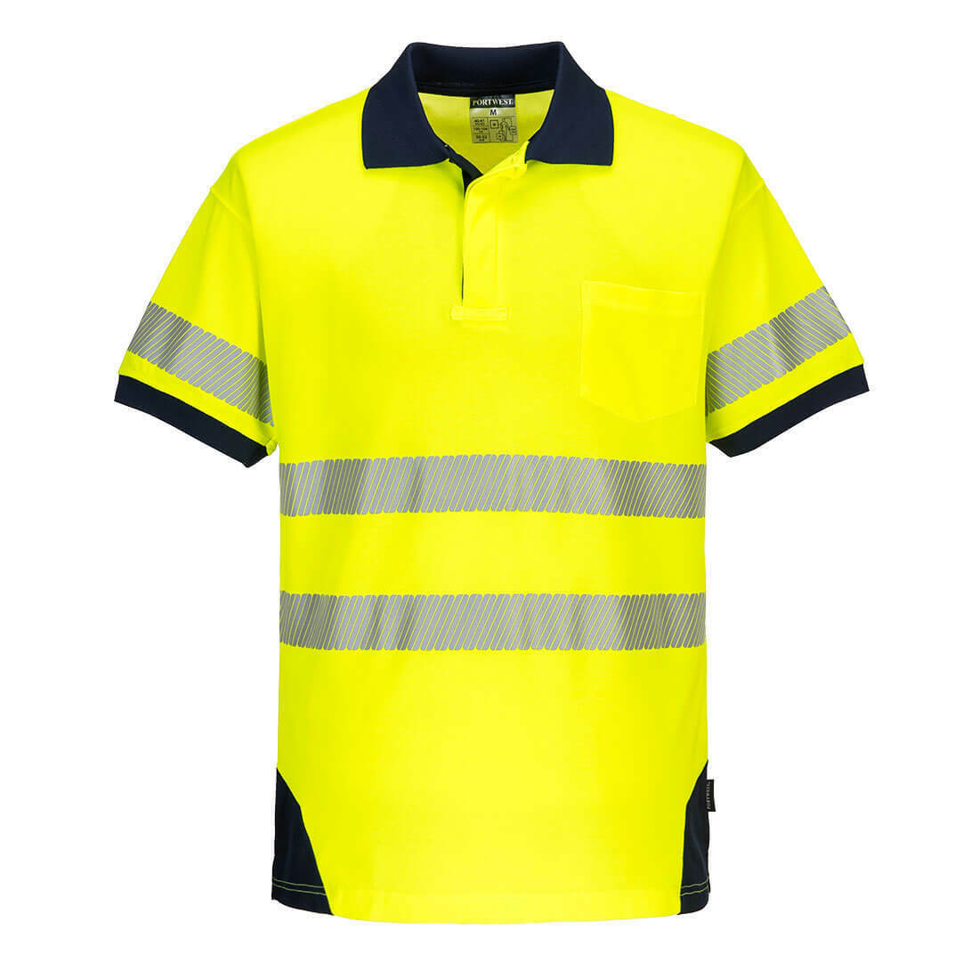 Portwest Mens PW3 Hi-Vis Polo Short Sleeve Cool Dry Comfy Taped Work Shirt T182- Bannav S Bannav LLC
