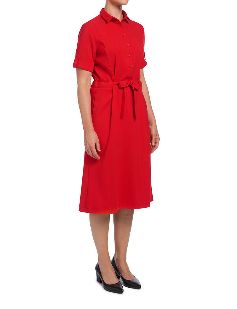 NNT Womens Shirt Classic Fit Dress Adjustable Sleeve Knee Length Comfort CAT67Y- Bannav S Bannav LLC
