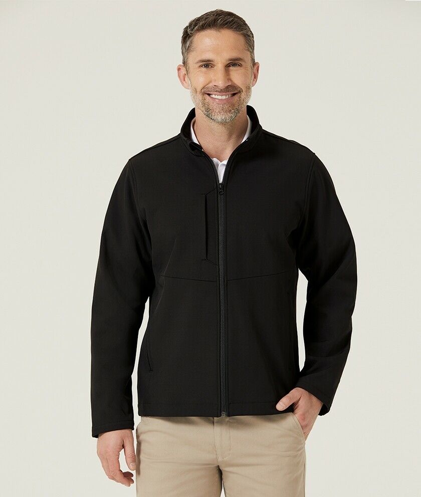 Mens NNT Warm Fleece Bonded Fleece Zip Jacket Black Navy Business Smart CAT1ET- Bannav S Bannav LLC