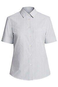 NNT Mens Textured Stripe SS Shirt Button Slimline Collared Shirt CATU65- Bannav S Bannav LLC