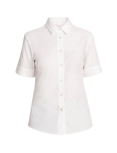 NNT Womens Short Sleeve Shirt Classic Fit Collared Business Shirt CATU8H- Bannav S Bannav LLC