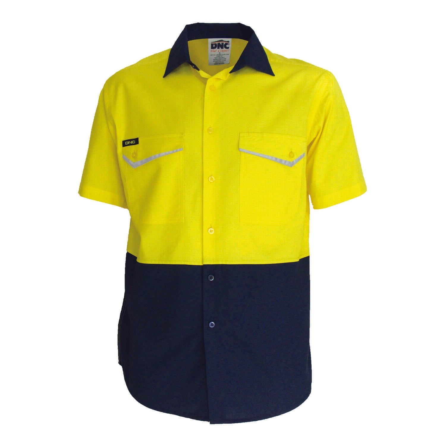 DNC Mens Two-Tone RipStop Cotton Cool Shirt, S/S Lightweight Breathable 3585- Bannav S Bannav LLC