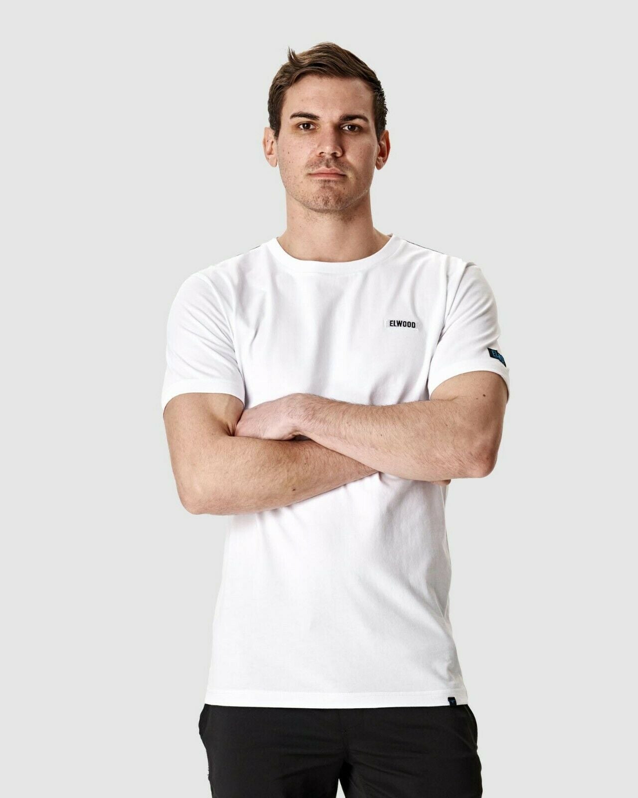 Elwood Mens Corp Tee Cotton Short Sleeve Stretch T-Shirt Work Casual EWD814- Bannav S Bannav LLC