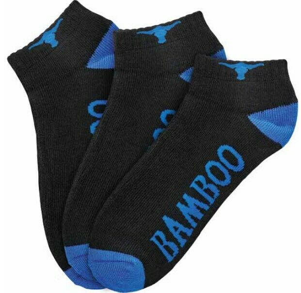 Elwood  Mens 3 Pack Workwear Bamboo Ankle Sock Cotton Comfy Toe Protect EWD905- Bannav S Bannav LLC