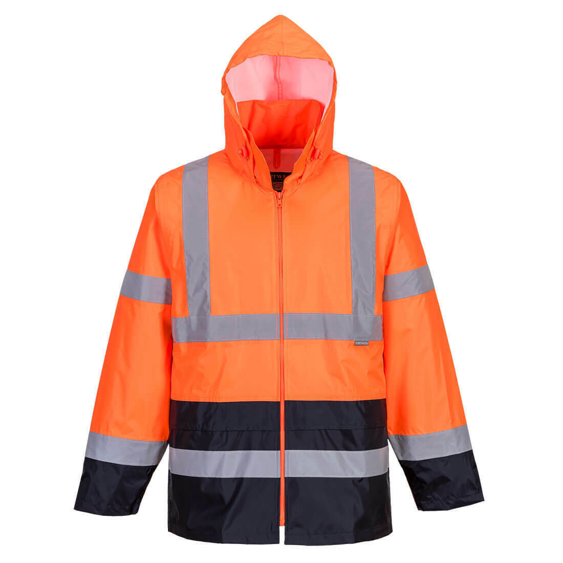 Portwest Mens Hi-Vis Classic Contrast Rain Jacket Reflective Work Safety H443- Bannav S Bannav LLC