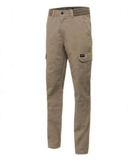 KingGee Mens Rib Comfy Waist Pant Tough Waistband Work Safety Drawstring K13005- Bannav S Bannav LLC
