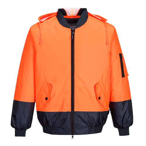 Portwest Hi-Vis Bomber Jacket 2 Tone Waterproof Reflective Work Safety MJ304- Bannav S Bannav LLC