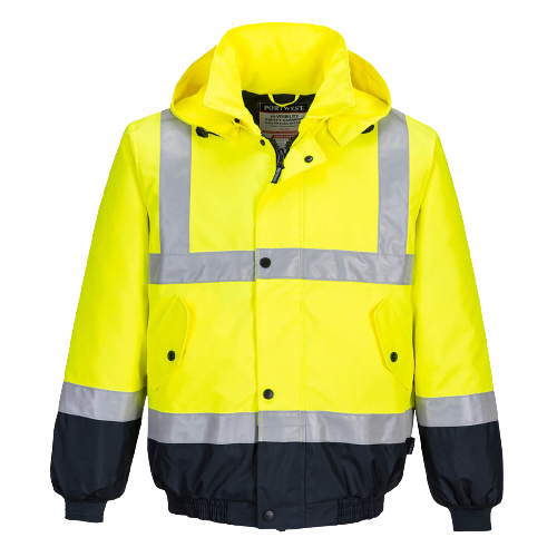 Portwest Hi-Vis Flying Jacket 2 Tone Waterproof Reflective Safety Work MJ204- Bannav S Bannav LLC