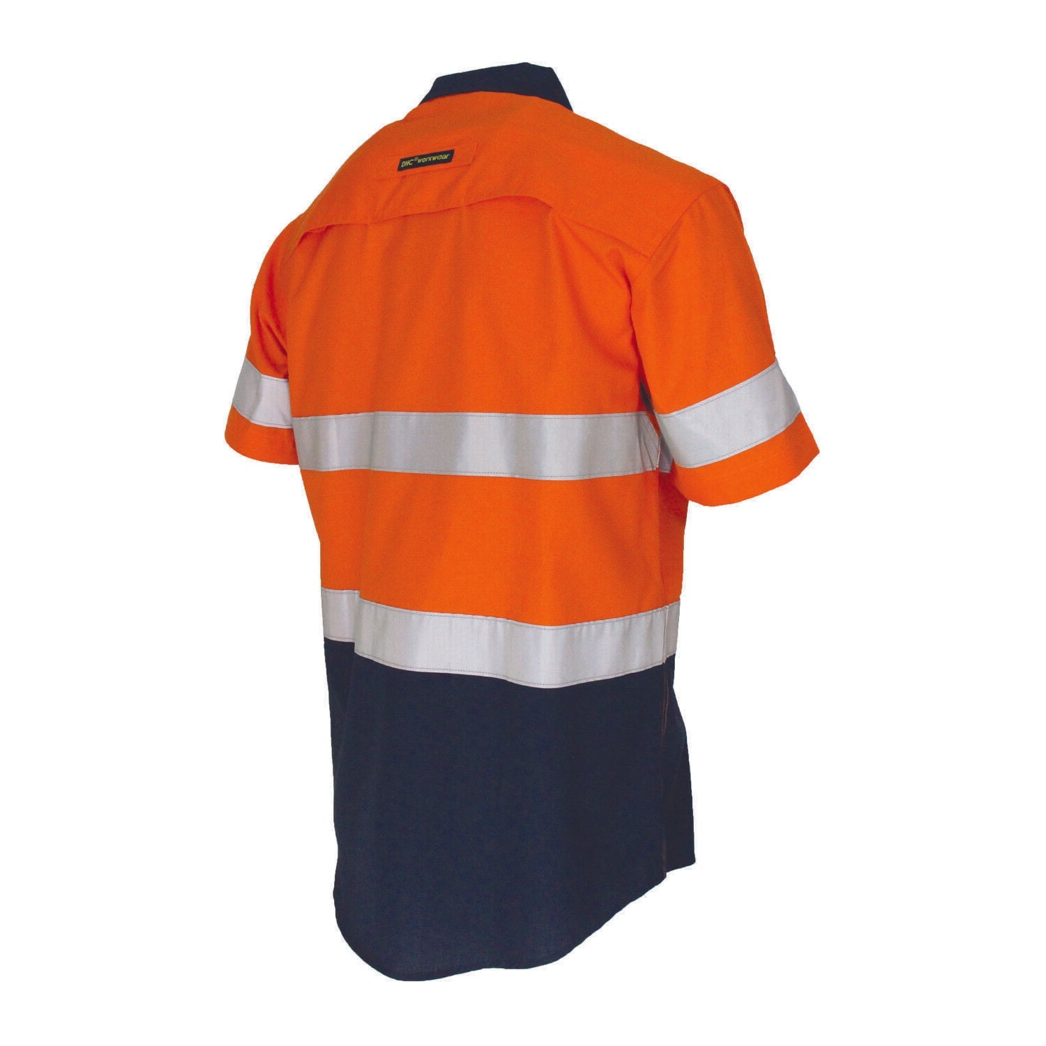 DNC Mens 2Tone RipStop Cotton Shirt CSR Reflective Lightweight Breathable 3587- Bannav S Bannav LLC