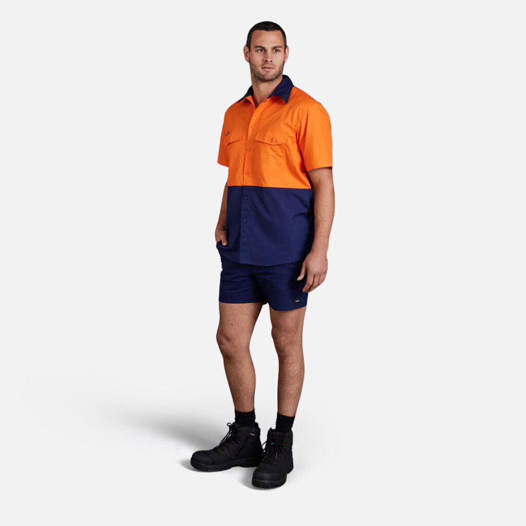 KingGee Mens 2 Pack Traders Durable Cargo Comfort Waist Short Shorts K17007- Bannav S Bannav LLC