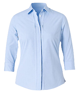 NNT Mens Gingham 3/4 Sleeve Tuck Collared Business Button Shirt CAT4L8- Bannav S Bannav LLC