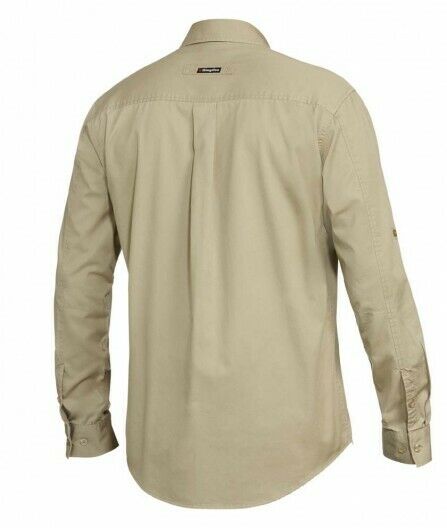 KingGee Mens Tradies Shirt L/S Fashioned Workwear Lightweight Breathable K14350- Bannav S Bannav LLC