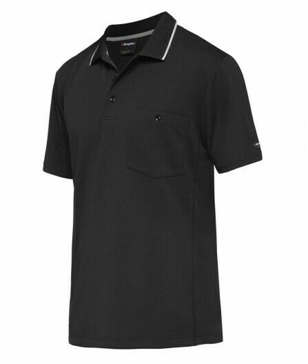 KingGee Mens Workcool Hyperfreeze Polo Short Sleeve Shirt Workwear Comfy K54209- Bannav S Bannav LLC