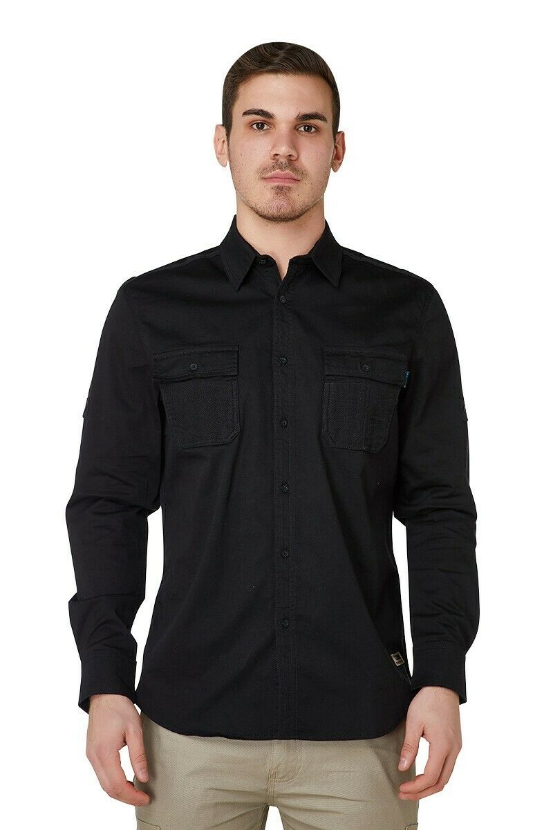 Elwood Mens Utility Shirt Work Casual Shirts Sun Protection Cotton Comfy EWD301- Bannav S Bannav LLC